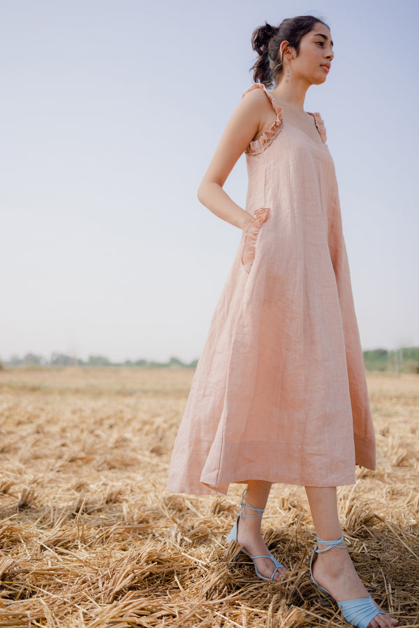 Linen Thoughts into Things Rose Dress