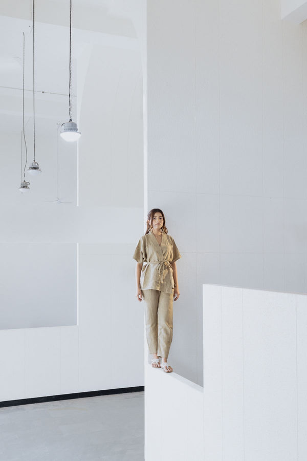 Linen Thoughts into Things Comfort Pants