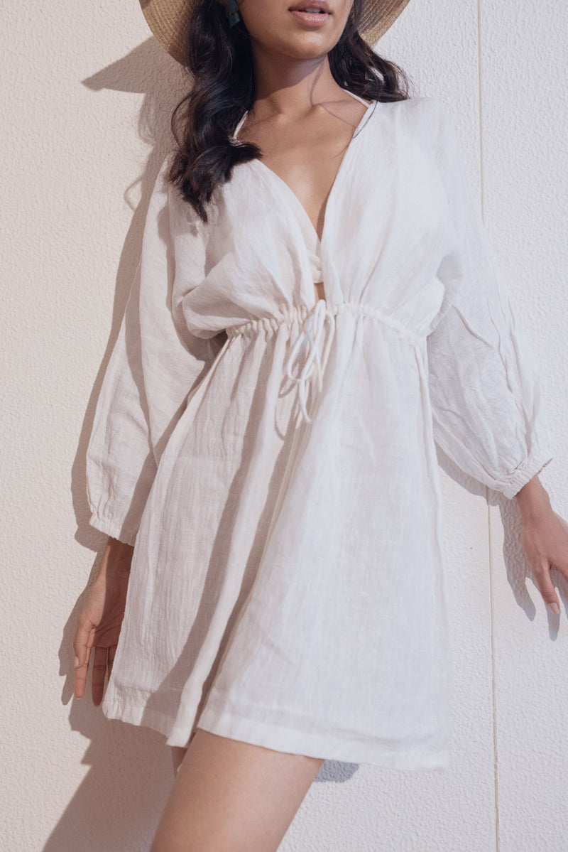 Linen Thoughts into Things Beach Dress
