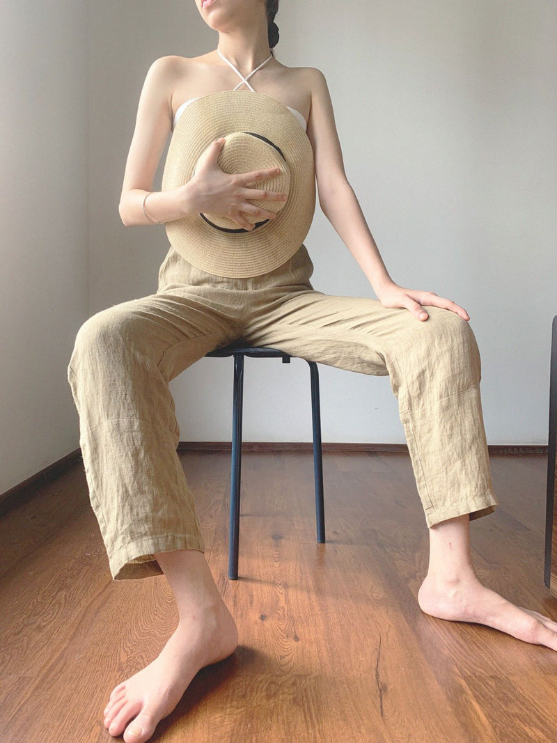 Linen Thoughts into Things Comfort Pants